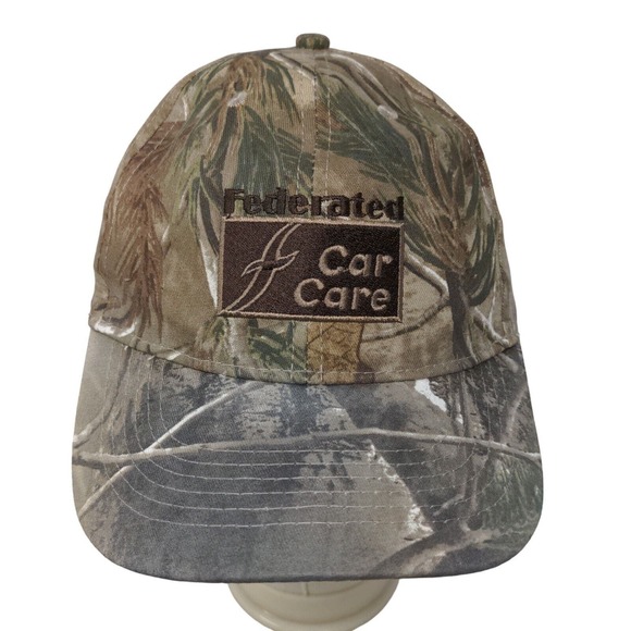 Unbranded Men's Camouflage Strapback Hat Adjustable Embroidered Car Care Logo - Picture 1 of 6